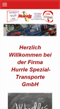 Mobile Screenshot of hurrle-spezialtransporte.de